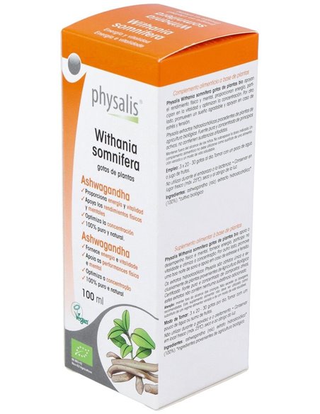 Ashwadandha Extracto 100Ml. Bio de Physalis
