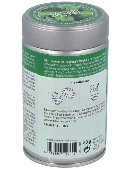 Begginers Matcha Eco 80Gr. de Biotona