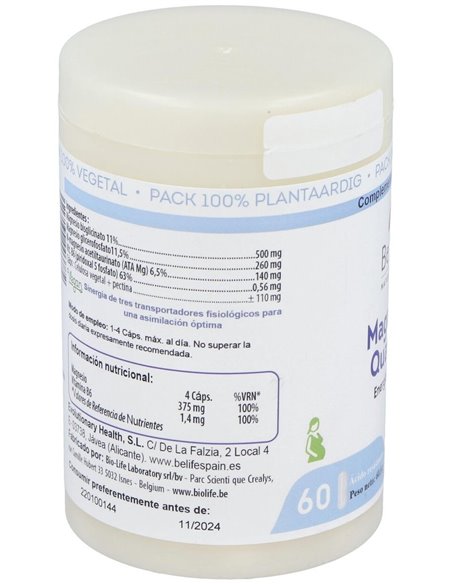 Magnesium Quatro 900 60Cap. de Be-Life