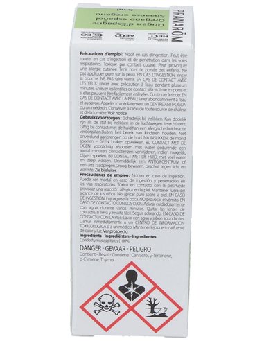 Oregano Español Aceite Esencial 5Ml. de Pranarom Aceites