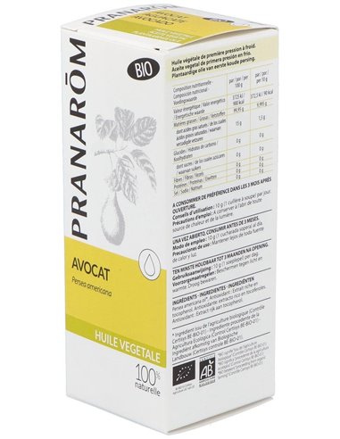Aguacate Aceite Vegetal Bio 50Ml. de Pranarom Aceites