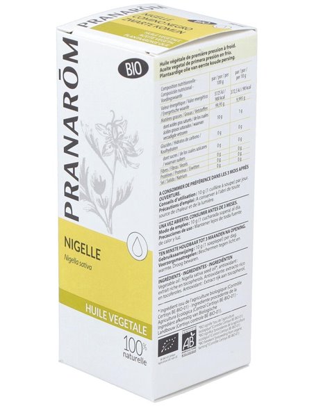 Comino Negro Aceite Vegetal Bio 50Ml. de Pranarom Aceites