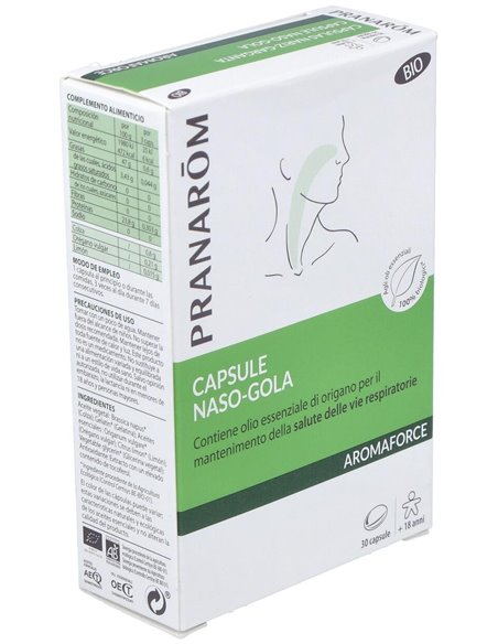 Aromaforce Nariz-Garganta 30Cap. Bio de Pranarom P.Acabado