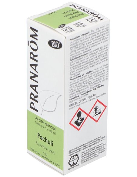 Patchuli (Pachuli) Hoja Aceite Esencial Bio 10Ml. de Pranarom Aceites