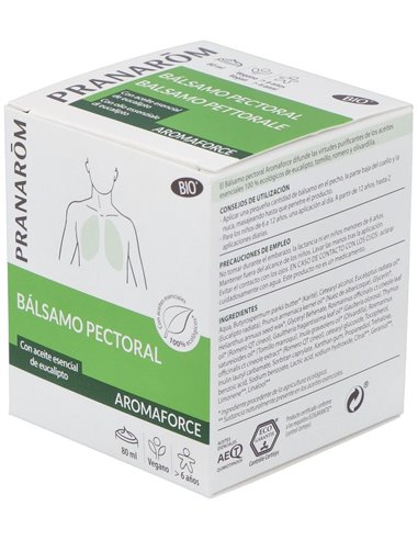 Aromaforce Balsamo Pectoral 80Ml. Bio de Pranarom P.Acabado