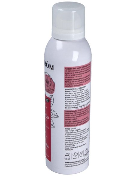 Rosa De Damasco Hidrolato Spray 150Ml. Bio de Pranarom P.Acabado