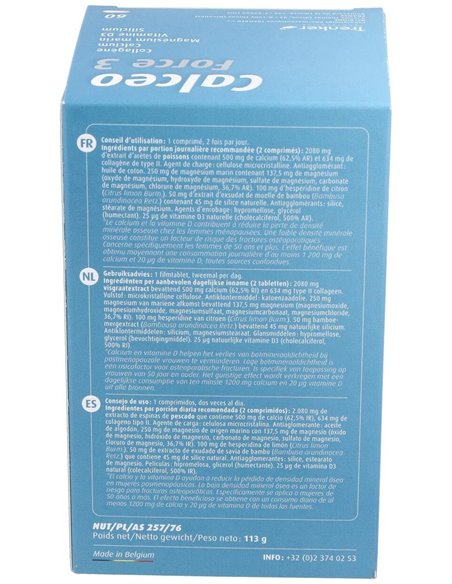 Calceo Fuerza 3 60 Comprimidos de Ortho Nat