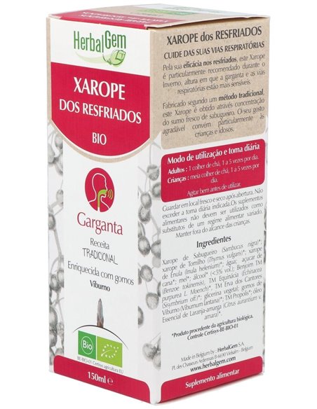 Jarabe Resfriados Calmante Garganta 150Ml. de Herbalgem
