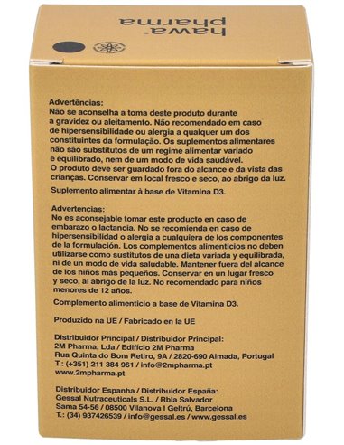 Hawa Vitamina D3 4000Ui 60Cap. de Hawa Pharma