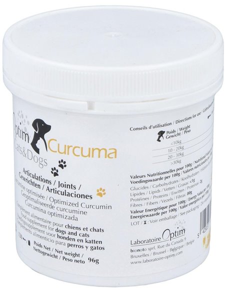 Optim Curcuma Cats & Dogs Polvo 96Gr. de Optim Laboratoire
