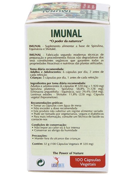 Imunal 100Cap. Lusodiet de Lusodiete