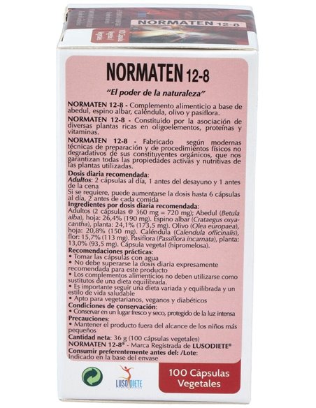 Normaten 100 VCáps de Lusodiete