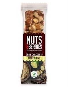 Barrita Chocolate Negro-Jengibre-Lima 15Uds. Bio de Nuts & Berries 2