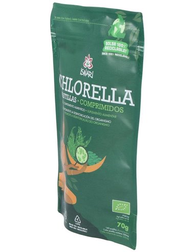 Clorela Comprimidos Bio 70 Gr 140 Tabletas de Iswari