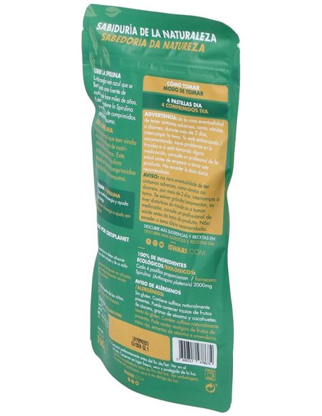 Spirulina Comprimidos Bio 100G Es 100G de Iswari