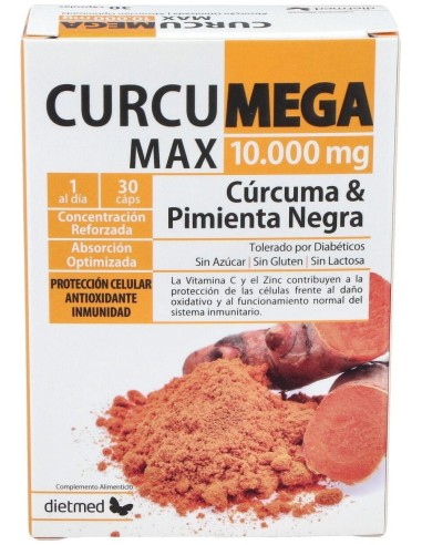 Curcumega Max 30Cap. de Dietmed