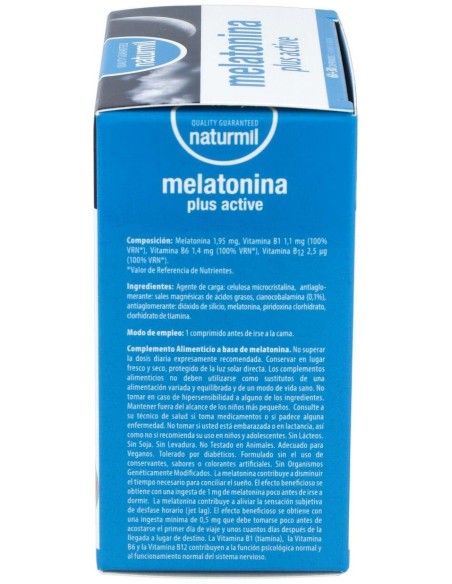 Melatonina Plus Active 1,9Mg. 60+30Comp. de Dietmed