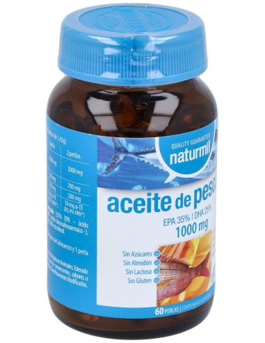 Aceite De Pescado Omega 3 1000Mg. 35/25 60Perlas de Dietmed