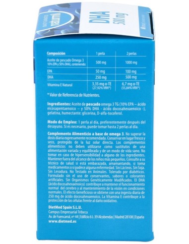 Dha 500Mg. 60Perlas de Dietmed