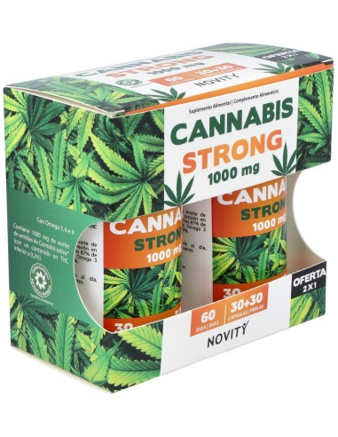 Cannabis Strong 1000Mg. 30+30Cap. de Dietmed