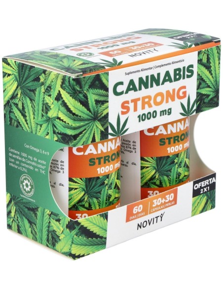 Cannabis Strong 1000Mg. 30+30Cap. de Dietmed
