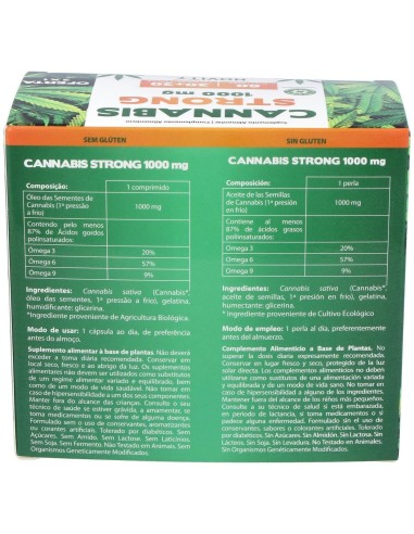 Cannabis Strong 1000Mg. 30+30Cap. de Dietmed
