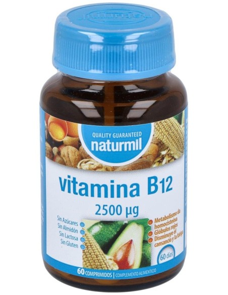 Vitamina B12 2500µg 60Comp. de Dietmed