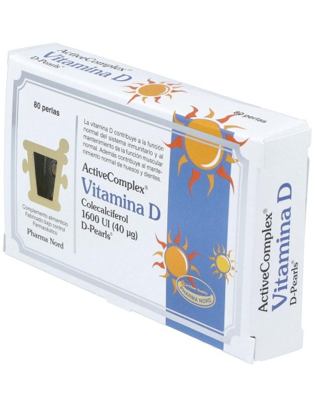 Activecomplex Vit. D 40Mcg. 1600Ui 80Perlas de Pharma Nord