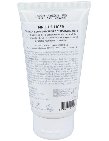 Schussler Natur Nº11 Silicea Crema 75Ml. de Schussler Natur Cosmedics
