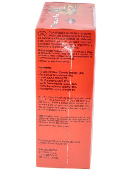 Tibetan Tea Sabor Frutas 90Sbrs. de Tibetan Tea