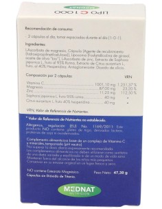 Lipo C 1000 Vitamina C Liposomada 60Cap. de Mednat 2