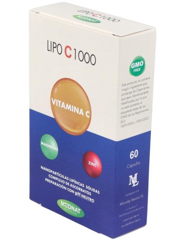 Lipo C 1000 Vitamina C Liposomada 60Cap. de Mednat