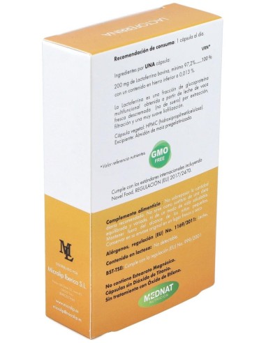 Lactoferrina 200Mg. 30Cap. de Mednat