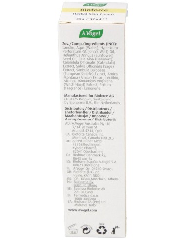 Crema Bioforce - 7 Hierbas Gr 35 de A.Vogel