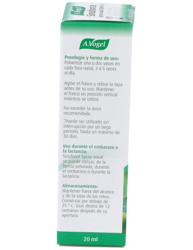 Sinuforce Spray Nasal Ml 20  de A.Vogel