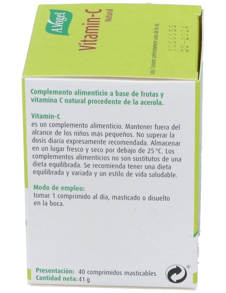 Vitamina-C (Bio-C) 40Comp. de A.Vogel