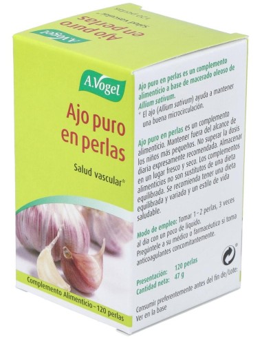 Ajo Puro 120Perlas de A.Vogel