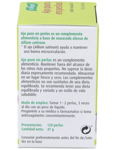 Ajo Puro Perlas 120 de A.Vogel