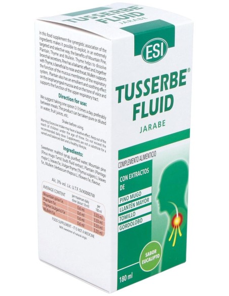 Tusserbe 2 Fluid Jarabe 180Ml. de Trepatdiet-Esi