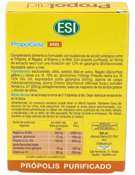 Propolaid Propolgola Sabor Miel 30Comp. de Trepatdiet-Esi