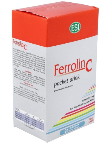Ferrolin C Pocket Drink 24Sbrs. de Trepatdiet-Esi
