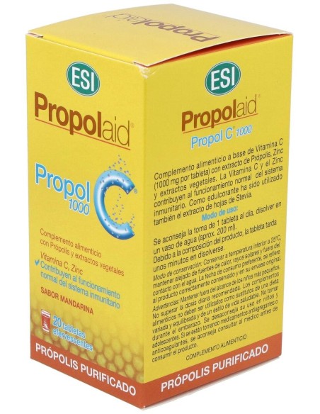Propolaid Propol C 1000Mg. 20Comp.Eferv. de Trepatdiet-Esi