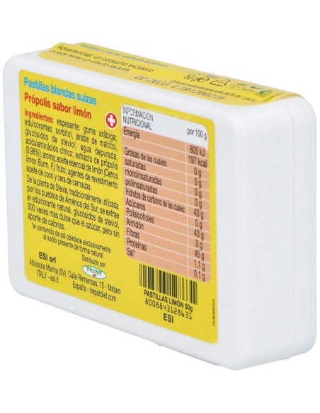 Propolaid  Sabor Limon 50Pastillas Blandas de Trepatdiet-Esi