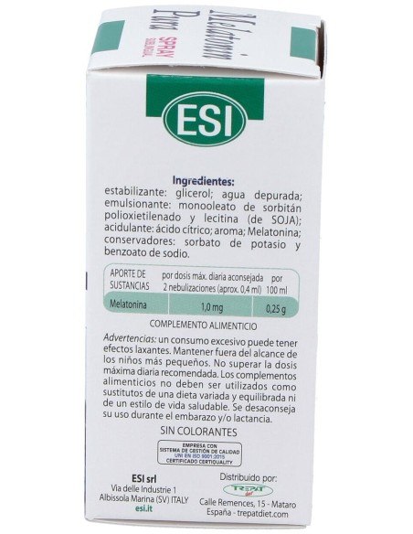 Melatonina Pura 1Mg. Spray 20Ml. de Trepatdiet-Esi