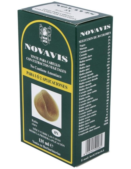Tinte Novavis 8N Rubio Claro 135Ml. de Novavis