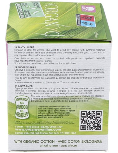 Salvaslip De Bolsillo 24Uds. de Organyc