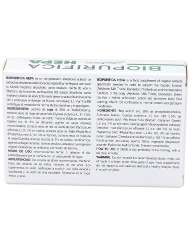 Biopurifica Hepa 30Comp. de Gricar