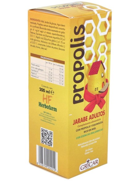 Propolis+Ecninacea Jarabe Adultos 200Ml. Gricar de Gricar