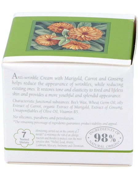 Crema Facial Antiarrugas Calendula Zanahoria 30M de L´Erbolario