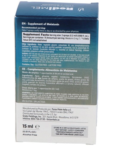 Redi Mel Spray 15Ml. de Glauber Pharma